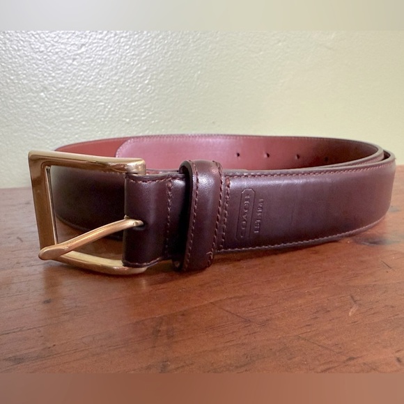 Coach Women\'s Leather Harness Belt Sz 32 W/ 37.5\